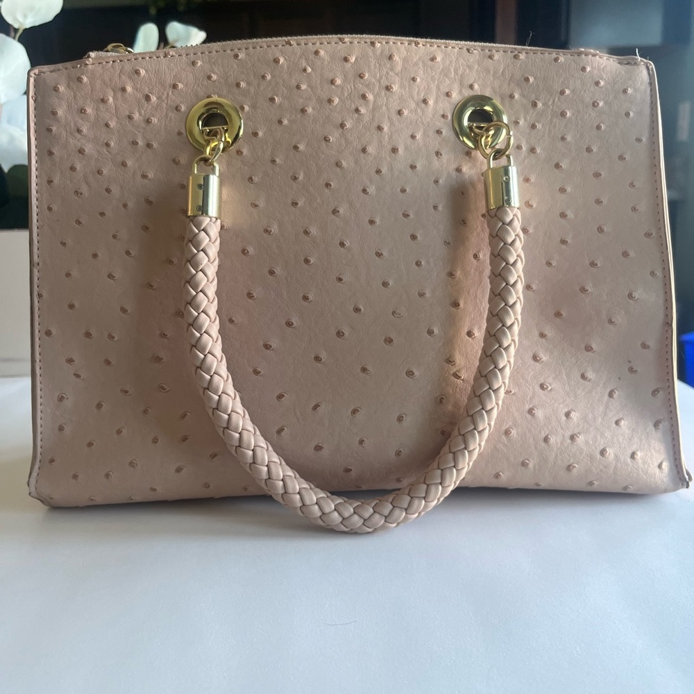 Faux Ostrich Texture Purse